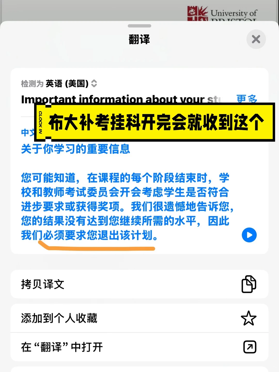 布大补考挂科,开完会就被劝退了