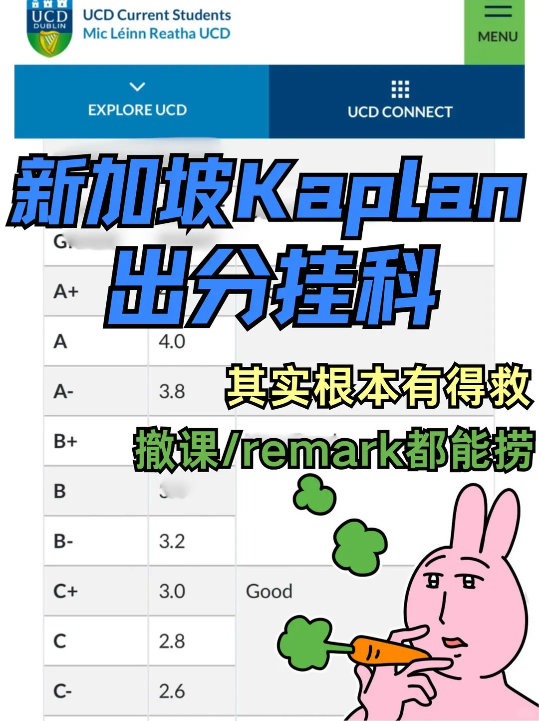 新加坡Kaplan挂科才不要重修！还能申诉解决