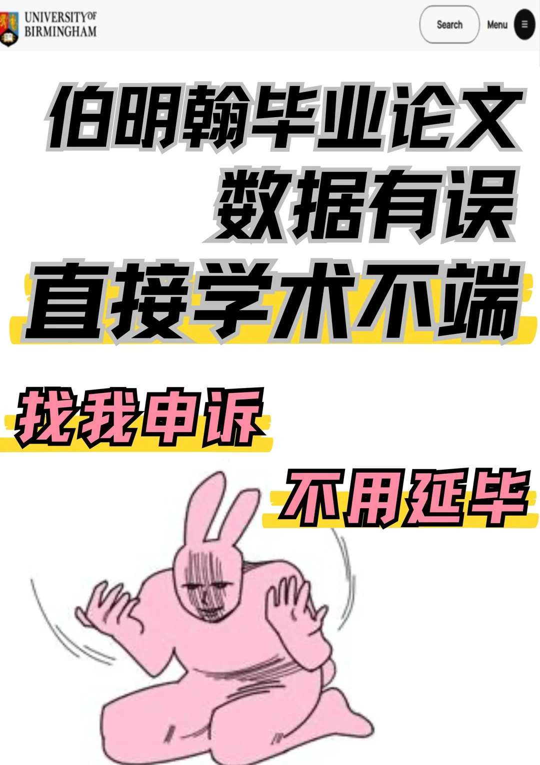 伯明翰硕士毕业论文数据造假没学位了咋办呀