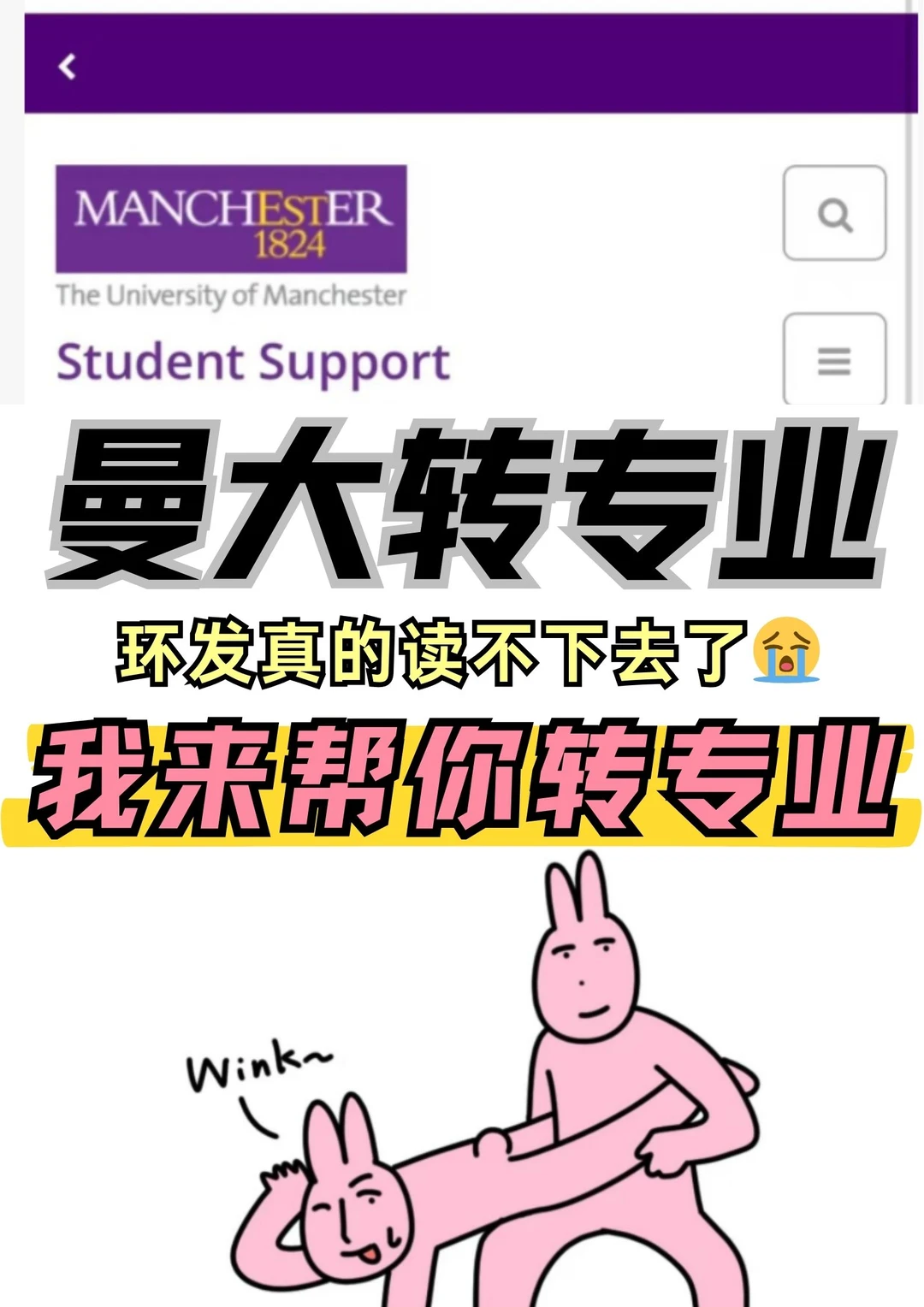 曼大转专业难？你没找对人！
